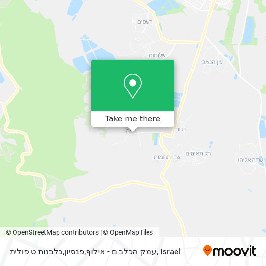 עמק הכלבים - אילוף,פנסיון,כלבנות טיפולית map