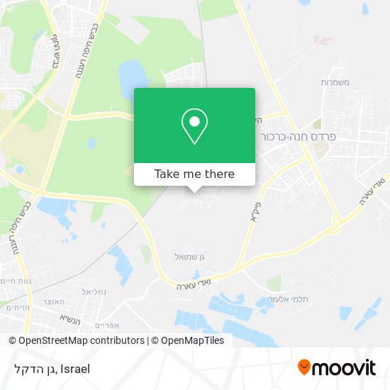 גן הדקל map