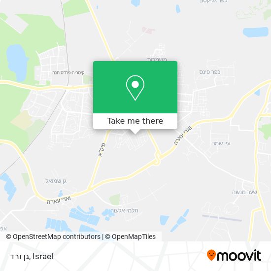 גן ורד map