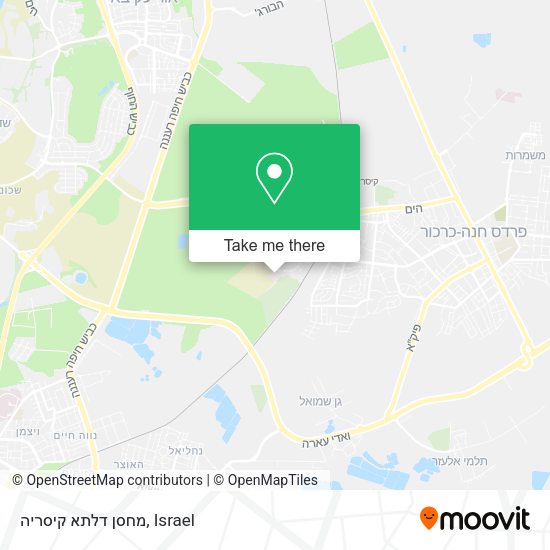 מחסן דלתא קיסריה map