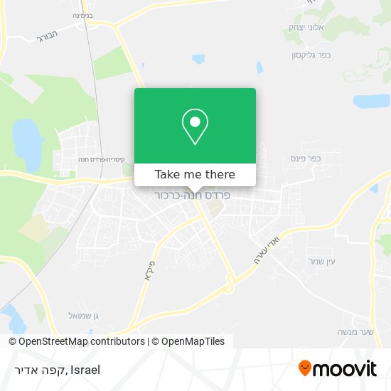 קפה אדיר map