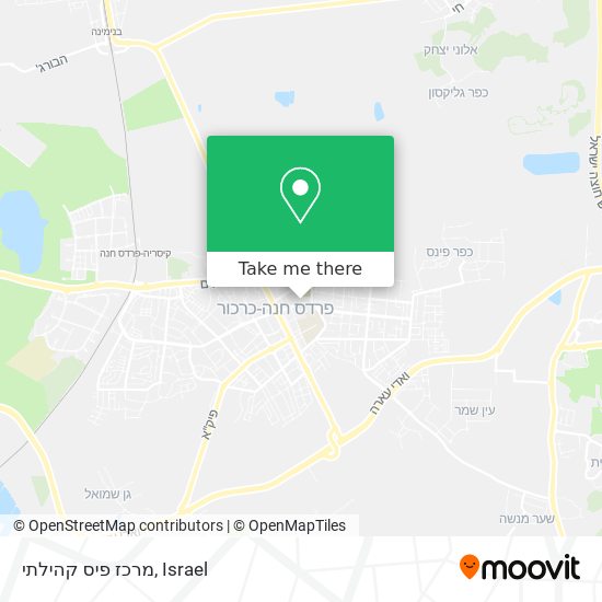 מרכז פיס קהילתי map