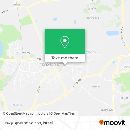 דרך הבנים/יוסף קארו map