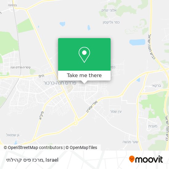 מרכז פיס קהילתי map