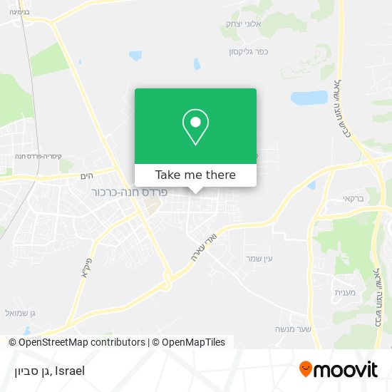 גן סביון map