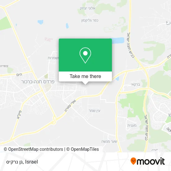Карта גן נרקיס