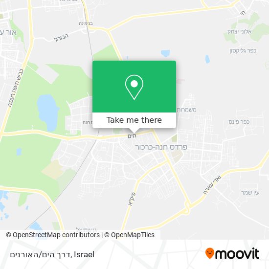 דרך הים/האורנים map