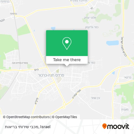 מכבי שירותי בריאות map