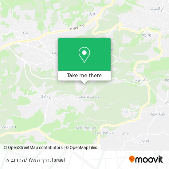 דרך האלון/החרוב א map