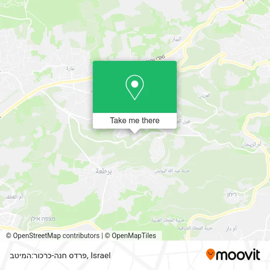 Карта פרדס חנה-כרכור:המיטב