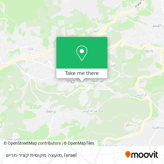 מועצה מקומית קציר-חריש map