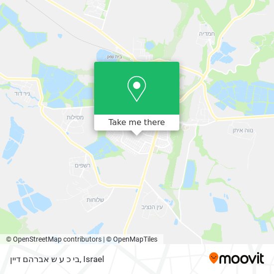 בי כ ע ש אברהם דיין map