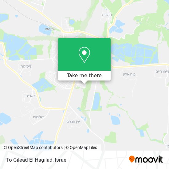 Карта To Gilead El Hagilad