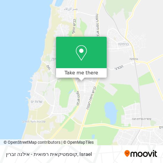 קוסמטיקאית רפואית - אילנה זברין map