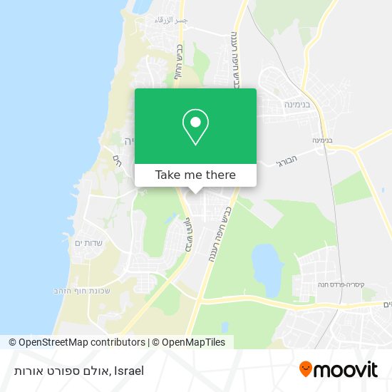 אולם ספורט אורות map