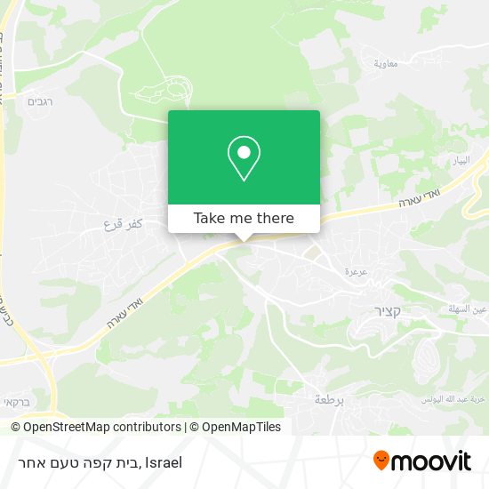 בית קפה טעם אחר map