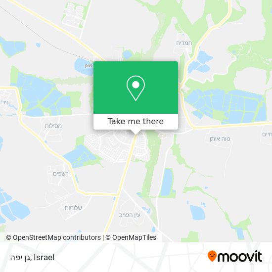 גן יפה map