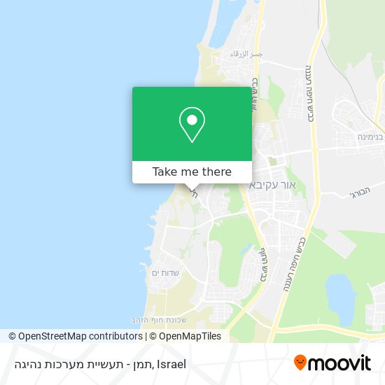 תמן - תעשיית מערכות נהיגה map