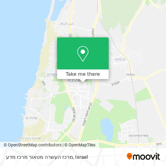 Карта מרכז העשרה מטאור מרכז מדע