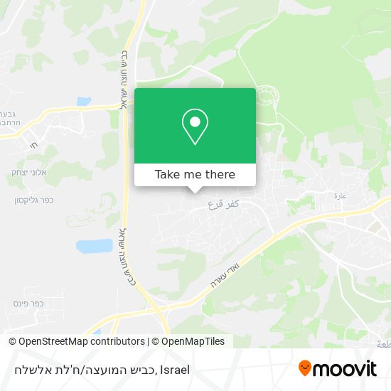 כביש המועצה/ח'לת אלשלח map