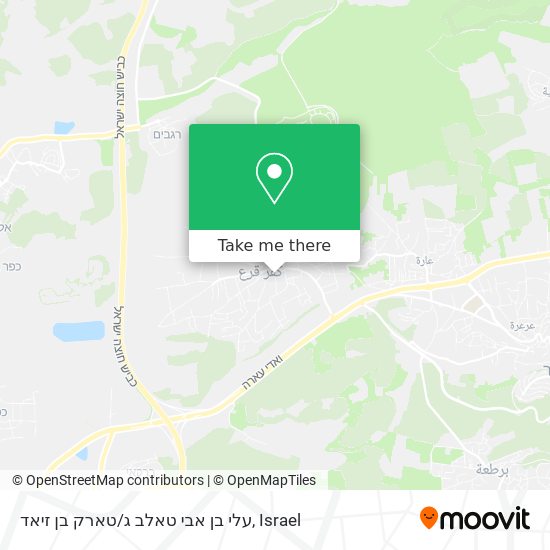 עלי בן אבי טאלב ג/טארק בן זיאד map