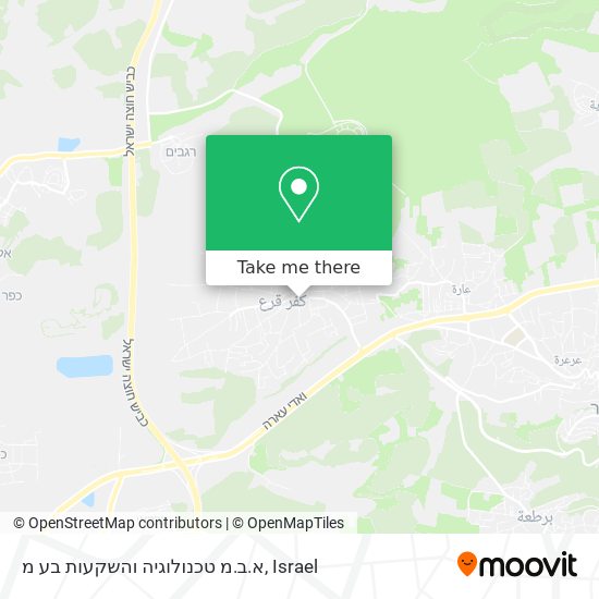 א.ב.מ טכנולוגיה והשקעות בע מ map