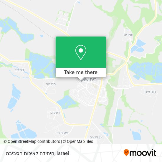 היחידה לאיכות הסביבה map