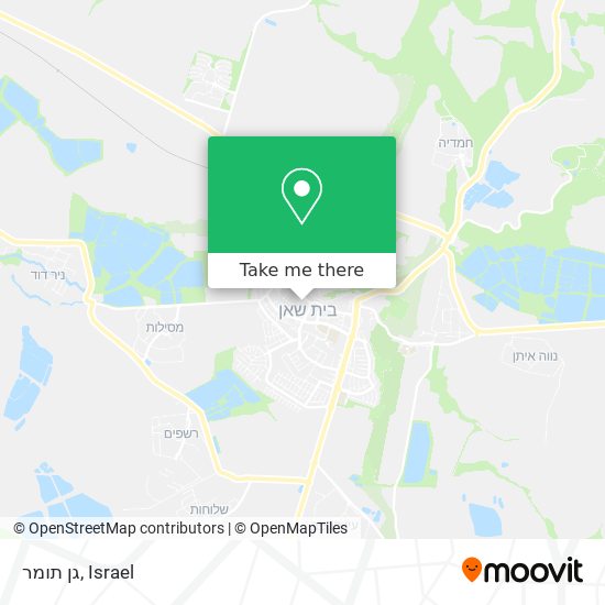 גן תומר map