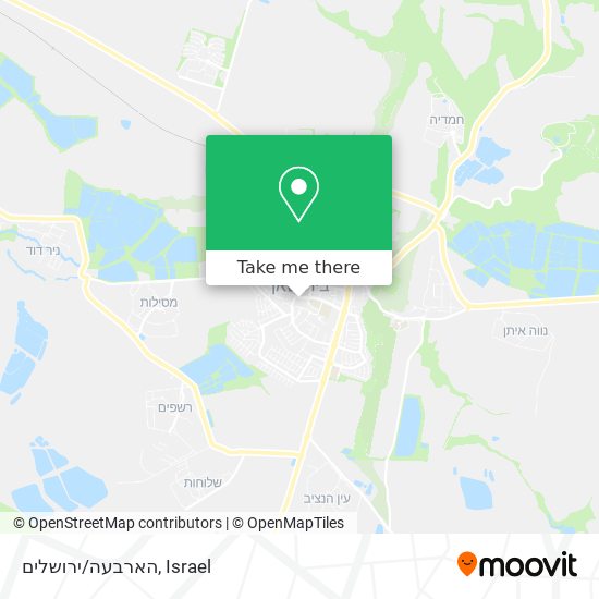 הארבעה/ירושלים map