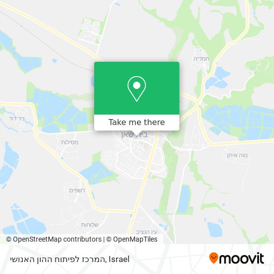 המרכז לפיתוח ההון האנושי map