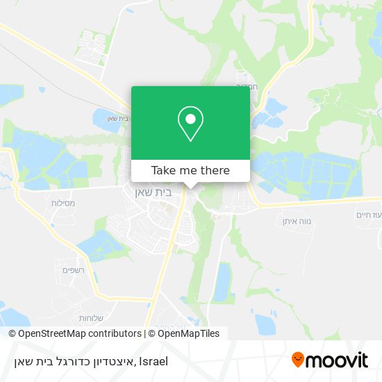 איצטדיון כדורגל בית שאן map