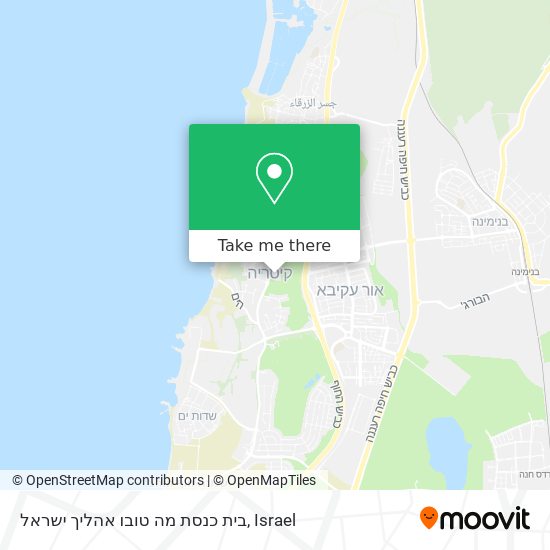 Карта בית כנסת מה טובו אהליך ישראל