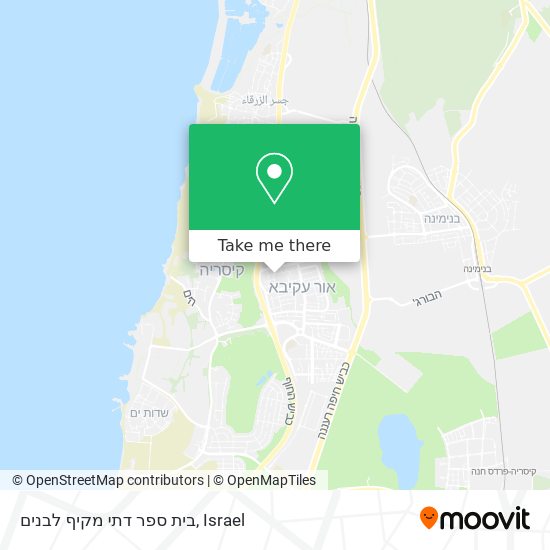 בית ספר דתי מקיף לבנים map