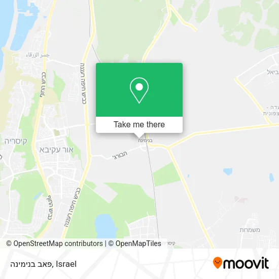 Карта פאב בנימינה