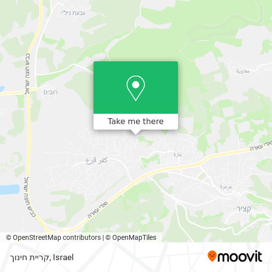 קריית חינוך map