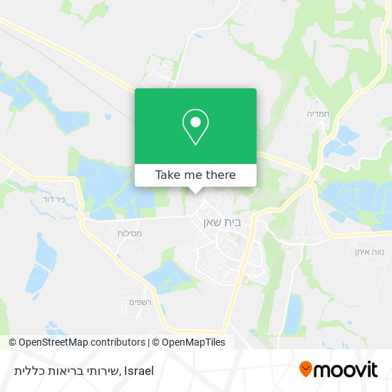 שירותי בריאות כללית map