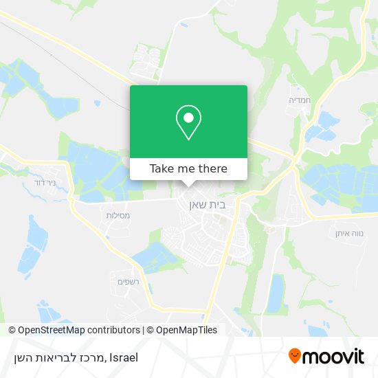 מרכז לבריאות השן map