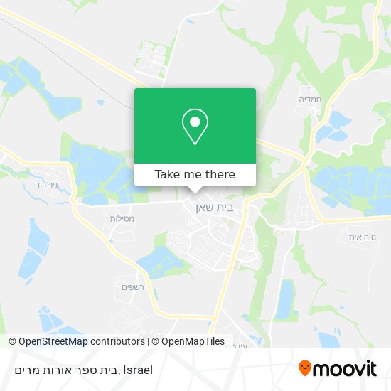 בית ספר אורות מרים map