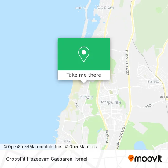 Карта CrossFit Hazeevim Caesarea