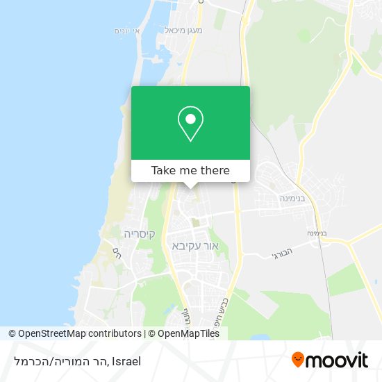 הר המוריה/הכרמל map
