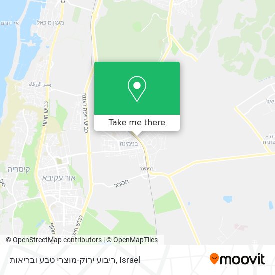 Карта ריבוע ירוק-מוצרי טבע ובריאות