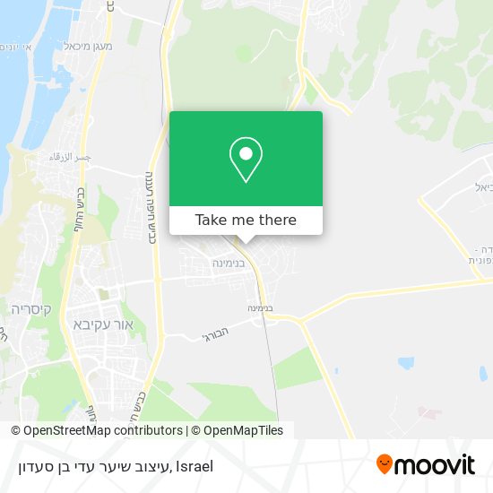 עיצוב שיער עדי בן סעדון map