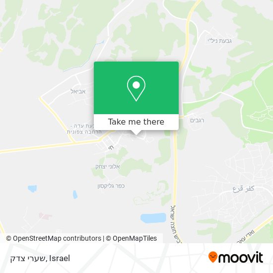 שערי צדק map