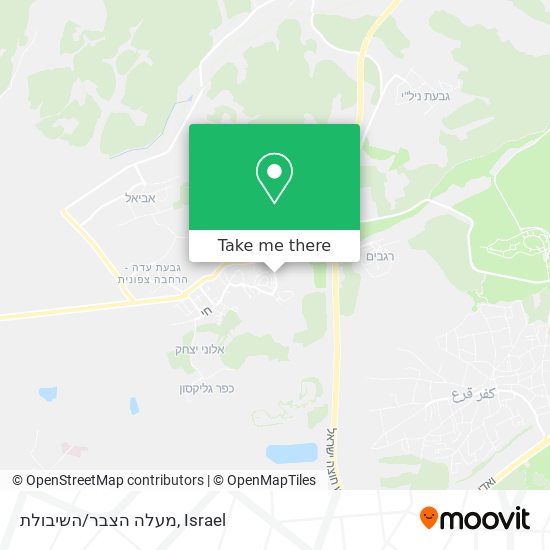 מעלה הצבר/השיבולת map