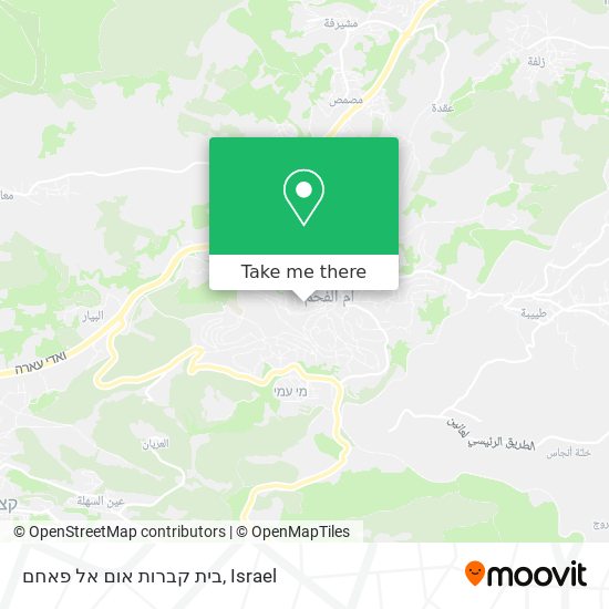 בית קברות אום אל פאחם map