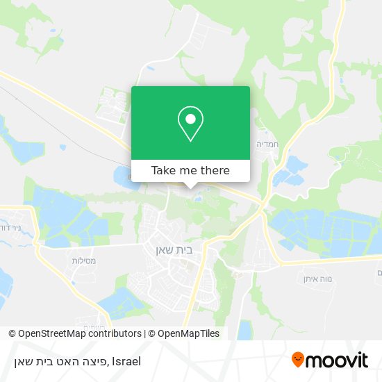 Карта פיצה האט בית שאן