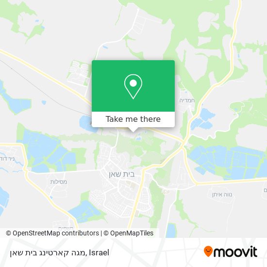 מגה קארטינג בית שאן map