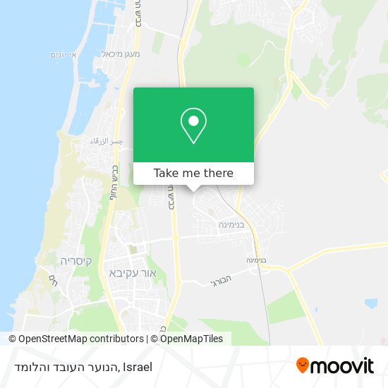 הנוער העובד והלומד map