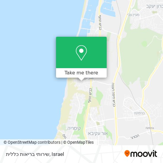 שירותי בריאות כללית map