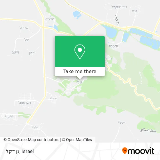 Карта גן דקל